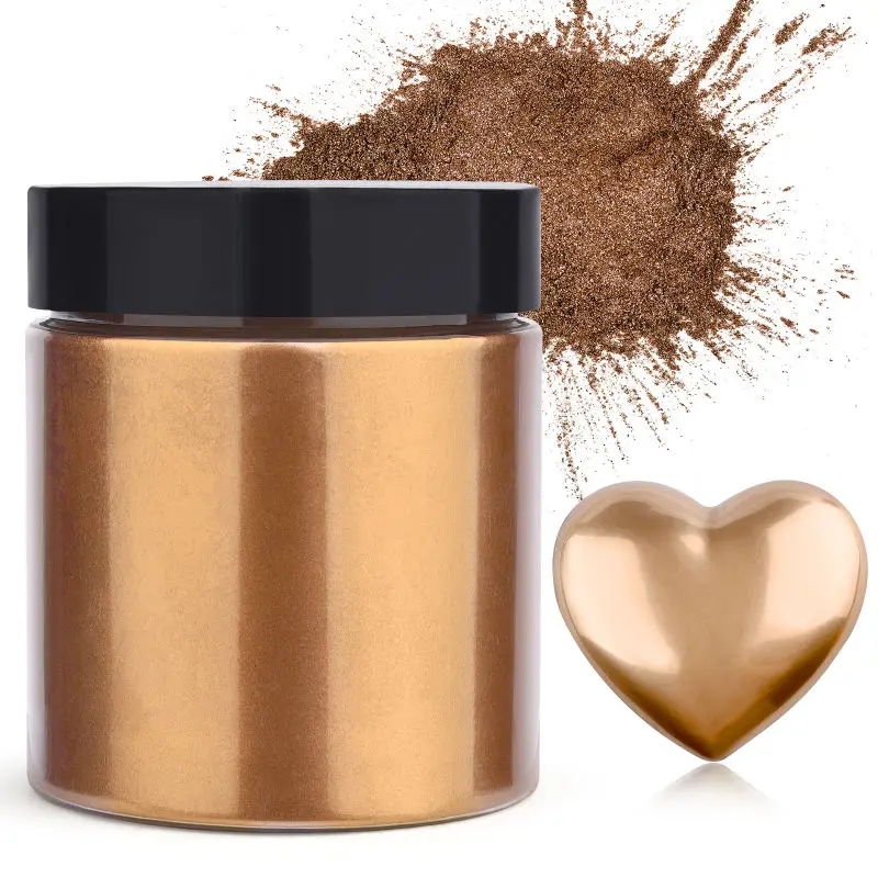 Pearl Powder Resin - 50g/Butelka Metaliczny Brokat w Proszku Złoty