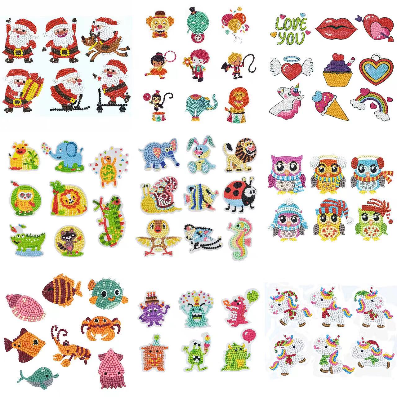 Resin Art Painting - Diamentowe naklejki malarskie 5D DIY Cartoon