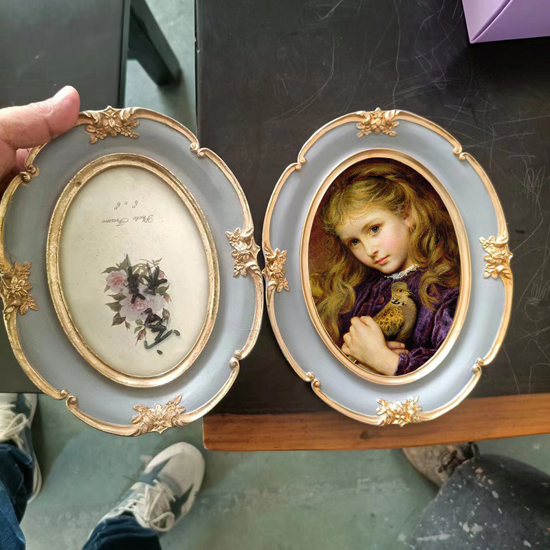 Resin Art Ideas - Owalna ramka na zdjęcia w stylu