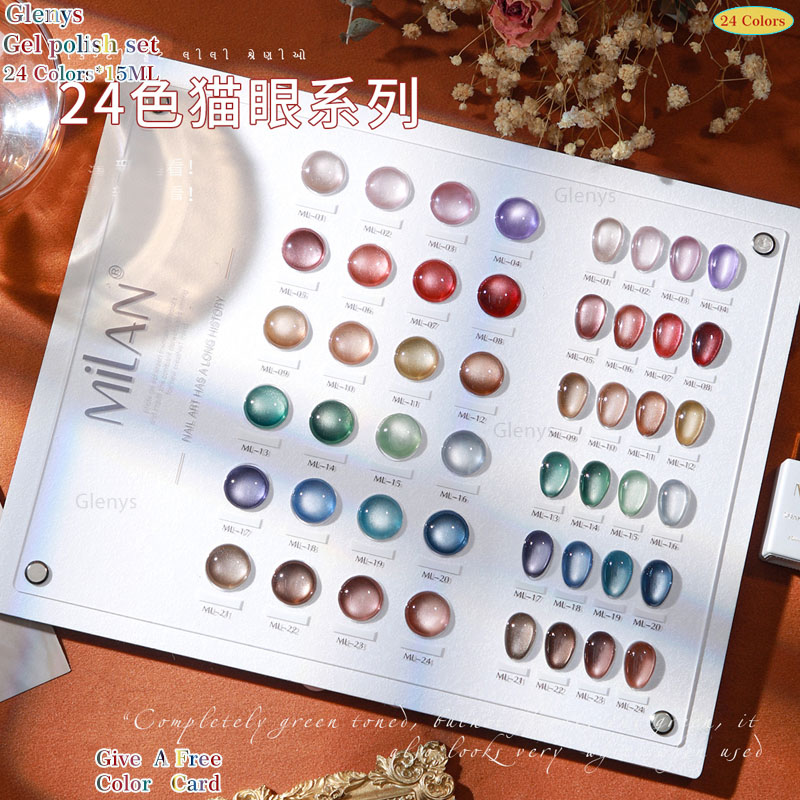 Resin Art Learning - Zestaw do nauki zdobienia paznokci: 24