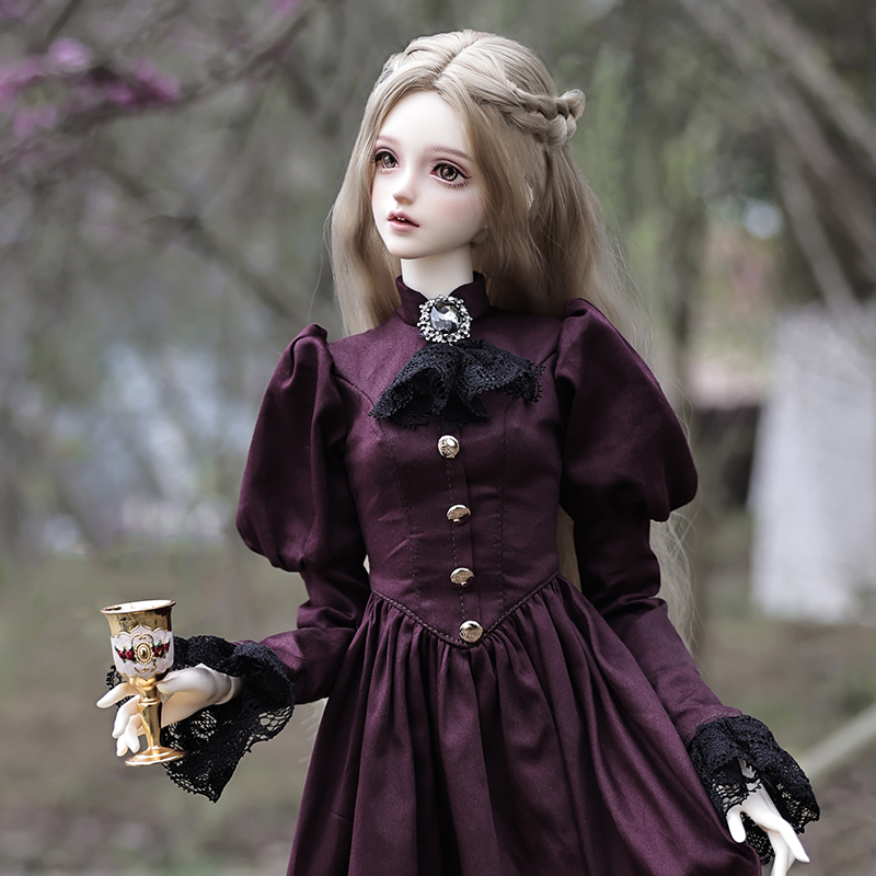 Resin Art Purple - Elina BJD Doll 1/3 piękna elegancka
