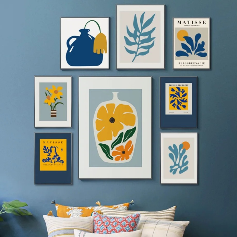 Resin Art On Wall - Henri Matisse Picasso Plakaty Grafiki Kwiatowy