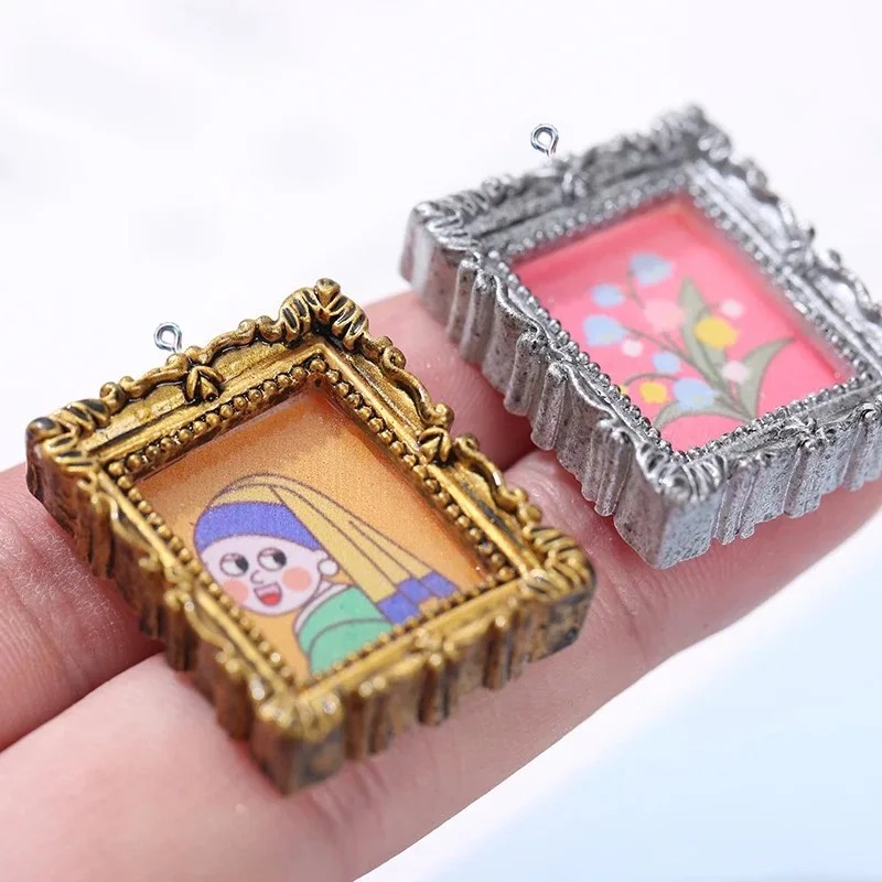 Resin Art Bracelet - 10 szt. Płaskie kaboszony w stylu