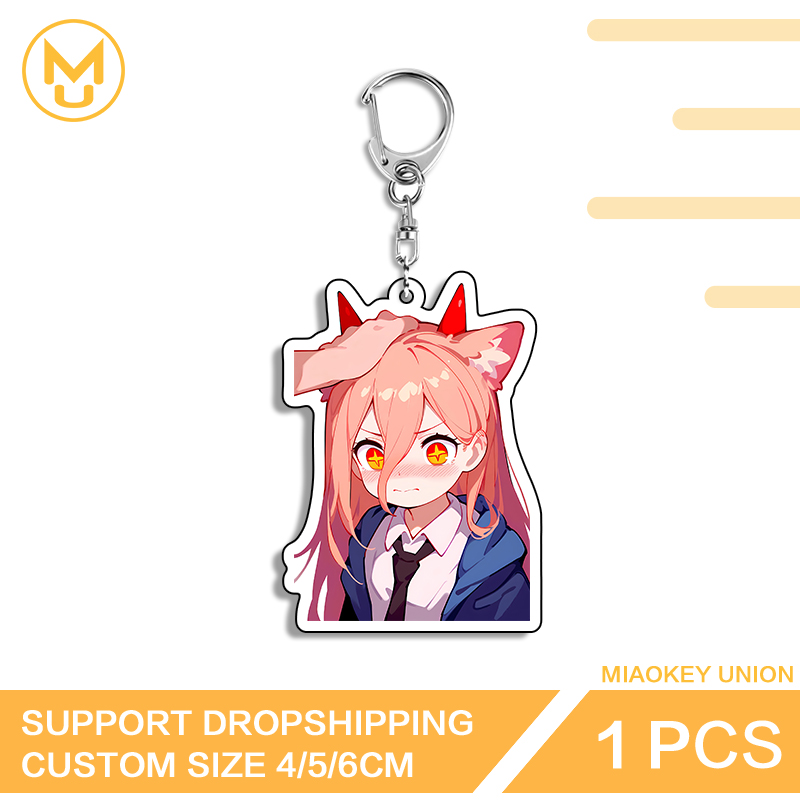 Resin Art Design Keychain - Kawaii Zero Two Anime Figurka Artystyczna
