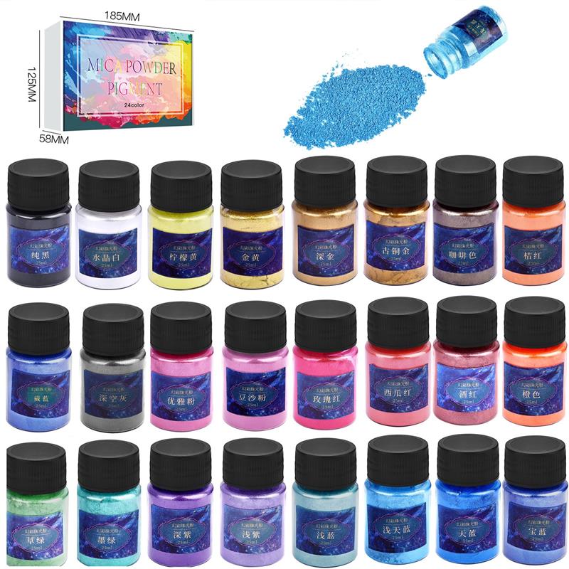 Pearl Powder Resin - 24 kolory żywica epoksydowa barwnik proszek