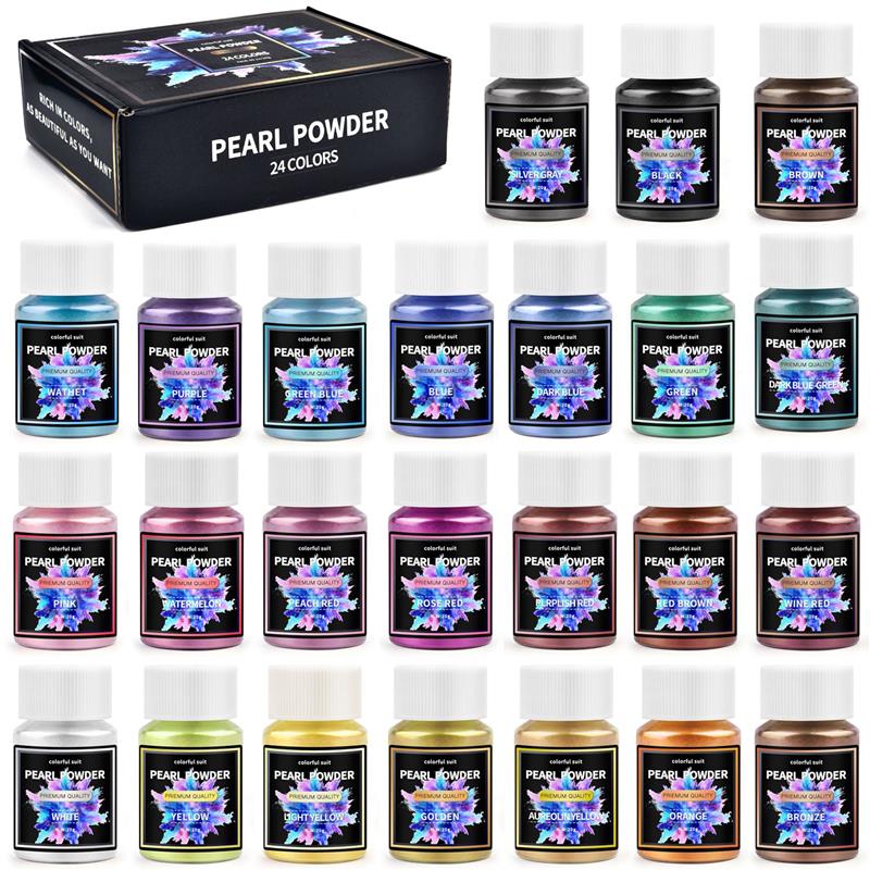 Pearl Powder Resin - 6/24/30Colors Epoxy Resin Dye Mica Powder