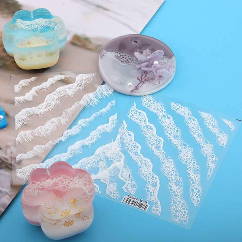 Resin Art Equipment - Naklejka z falą Wypełniacz z żywicy