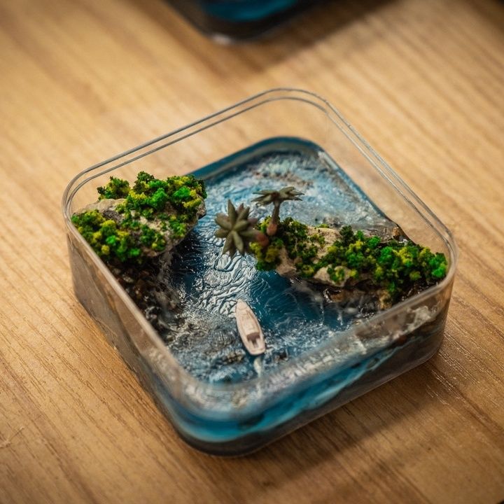 Ręcznie robiona mikro-wyspa z  – Resin Art Ideas recenzja i cena