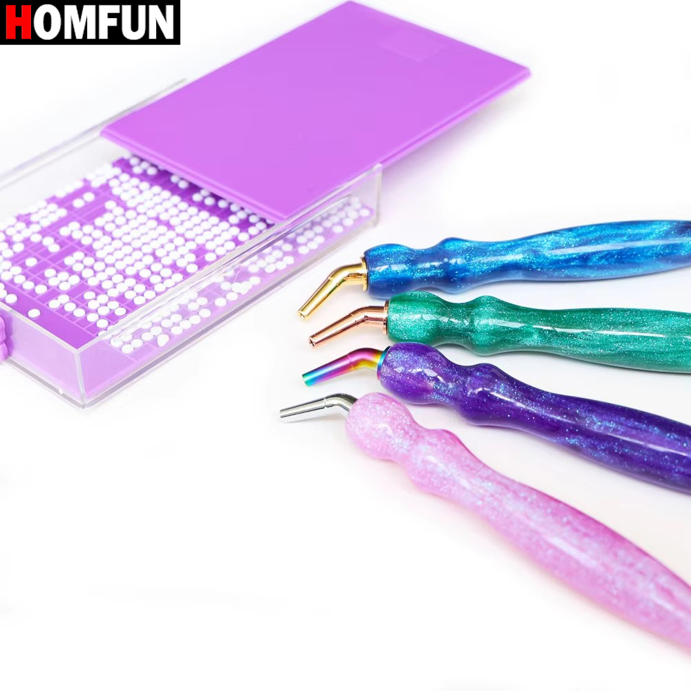 HOMFUN 5D Diamond Painting Pen – Resin Art Purple recenzja i cena
