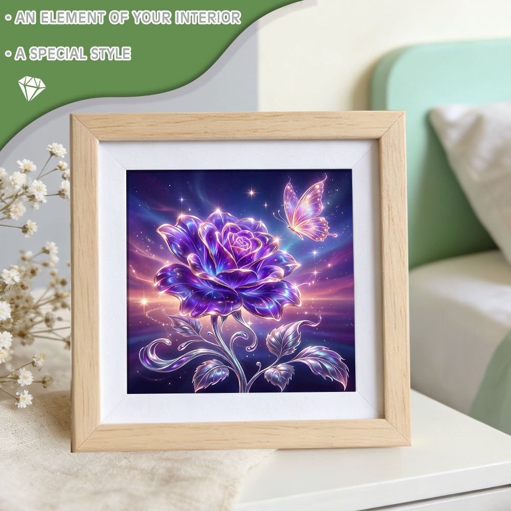 Huacan Pełny Kwadratowy/Okrągł – Resin Art With Rose recenzja i cena