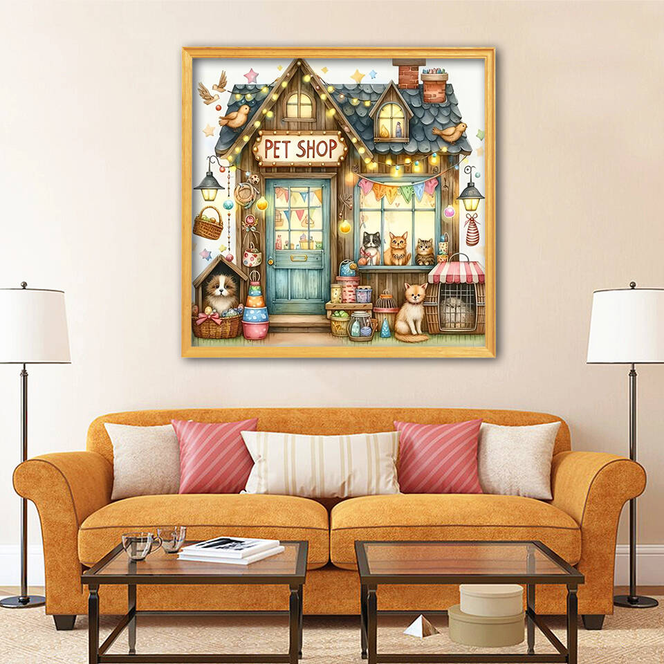 1 szt. bezramkowy obraz diamen – Resin Art On Wall recenzja i cena