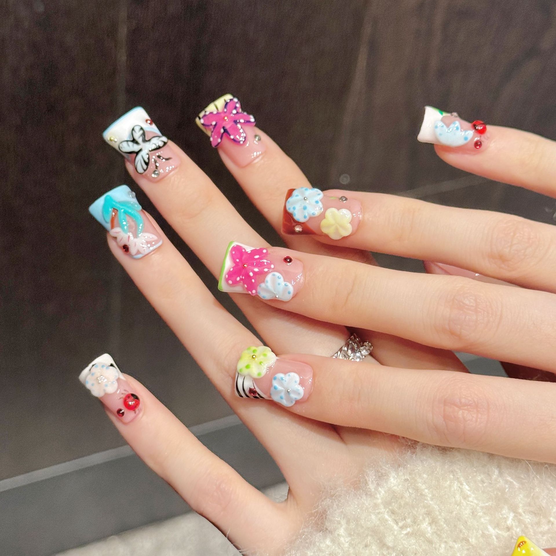 10 SZT. Ręcznie Robione Paznok – Resin Art Flower recenzja i cena