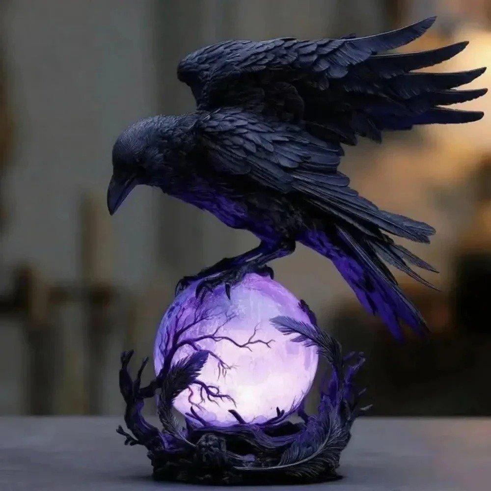 Gotycka lampa LED w kształcie  – Resin Art Purple recenzja i cena