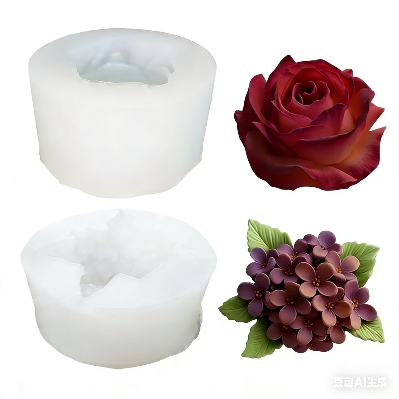 2 sztuki silikonowych form 3D  – Resin Art With Rose recenzja i cena