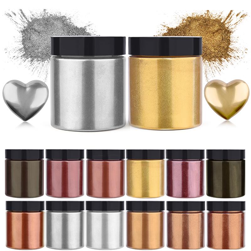 50g Shimmer Metallic Gold Silv – Pearl Powder Resin recenzja i cena