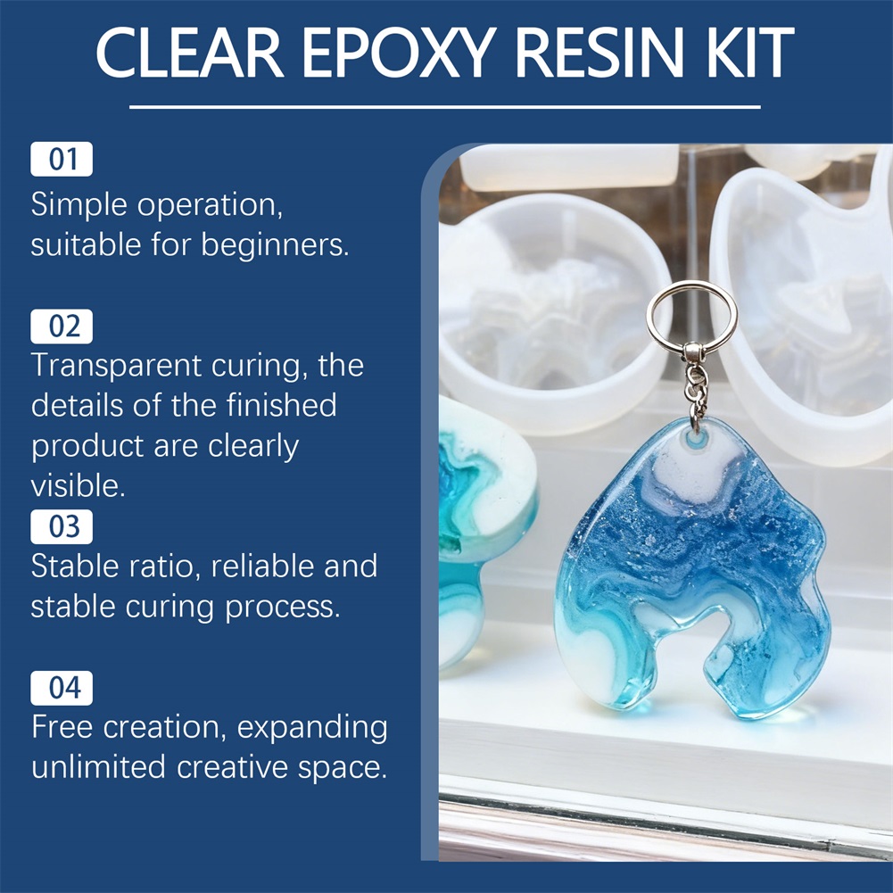 Żywica epoksydowa DIY, przezro – Resin Art Kit With Molds recenzja i cena
