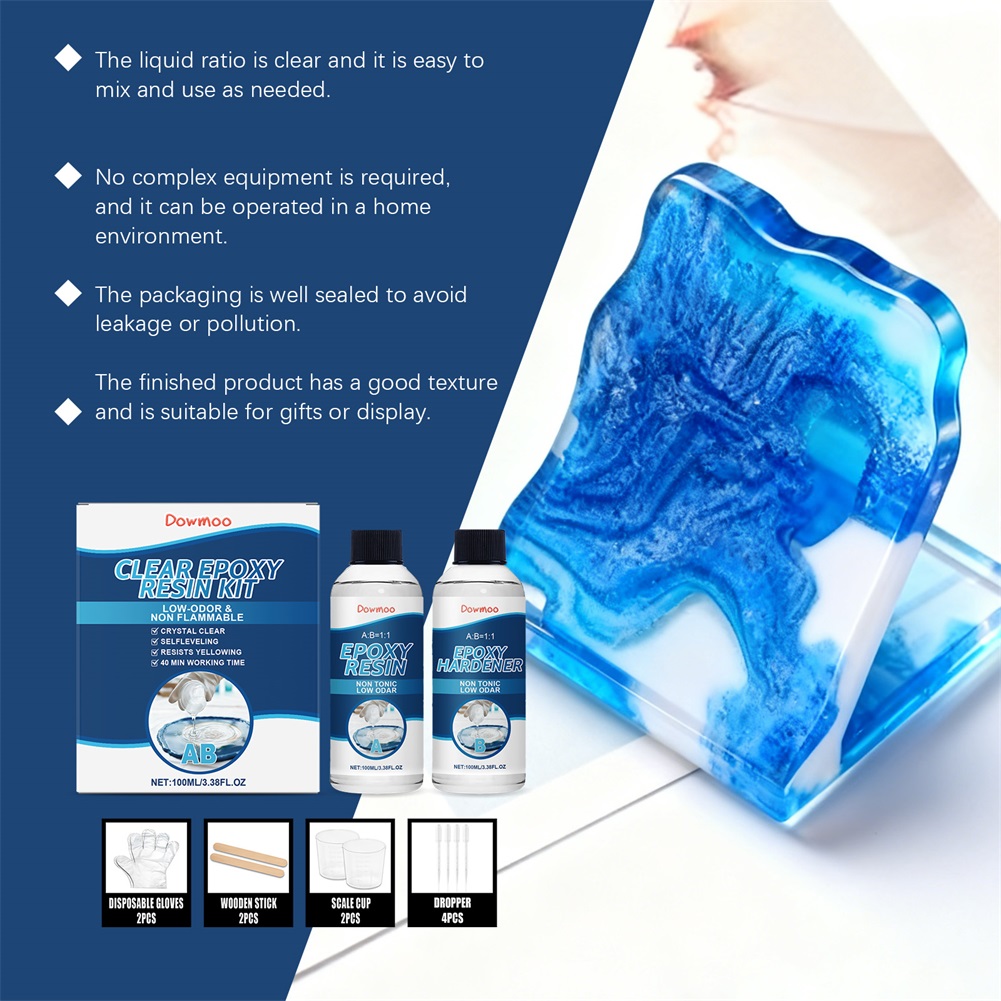 Żywica epoksydowa DIY, przezro – Resin Art Kit With Molds recenzja i cena