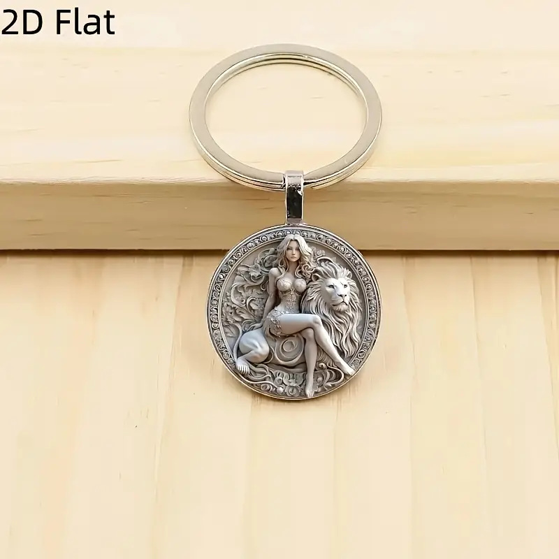 Unikalne wzory bogini i lwa w  – Resin Art Design Keychain recenzja i cena
